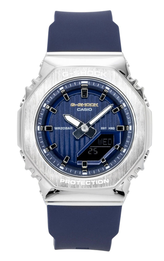 Casio G-Shock Analog Digital Limited Edition Bio-Based Resin Blue Dial Quartz GM-S2110SH-2A 200M Women's Watch