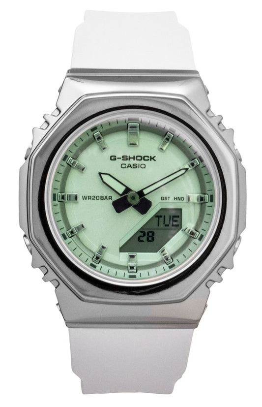 Casio G-Shock Analog Digital Green Dial Resin Strap Quartz GM-S2110SR-7A 200M Women's Watch