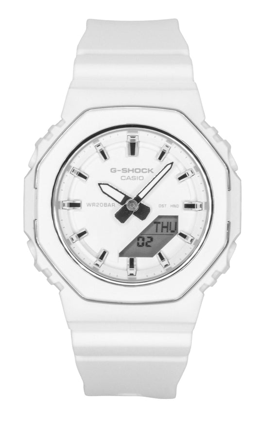 Casio G-Shock Analog Digital Bio-Based Resin Strap White Dial Quartz GMA-P2110-7A 200M Women's Watch