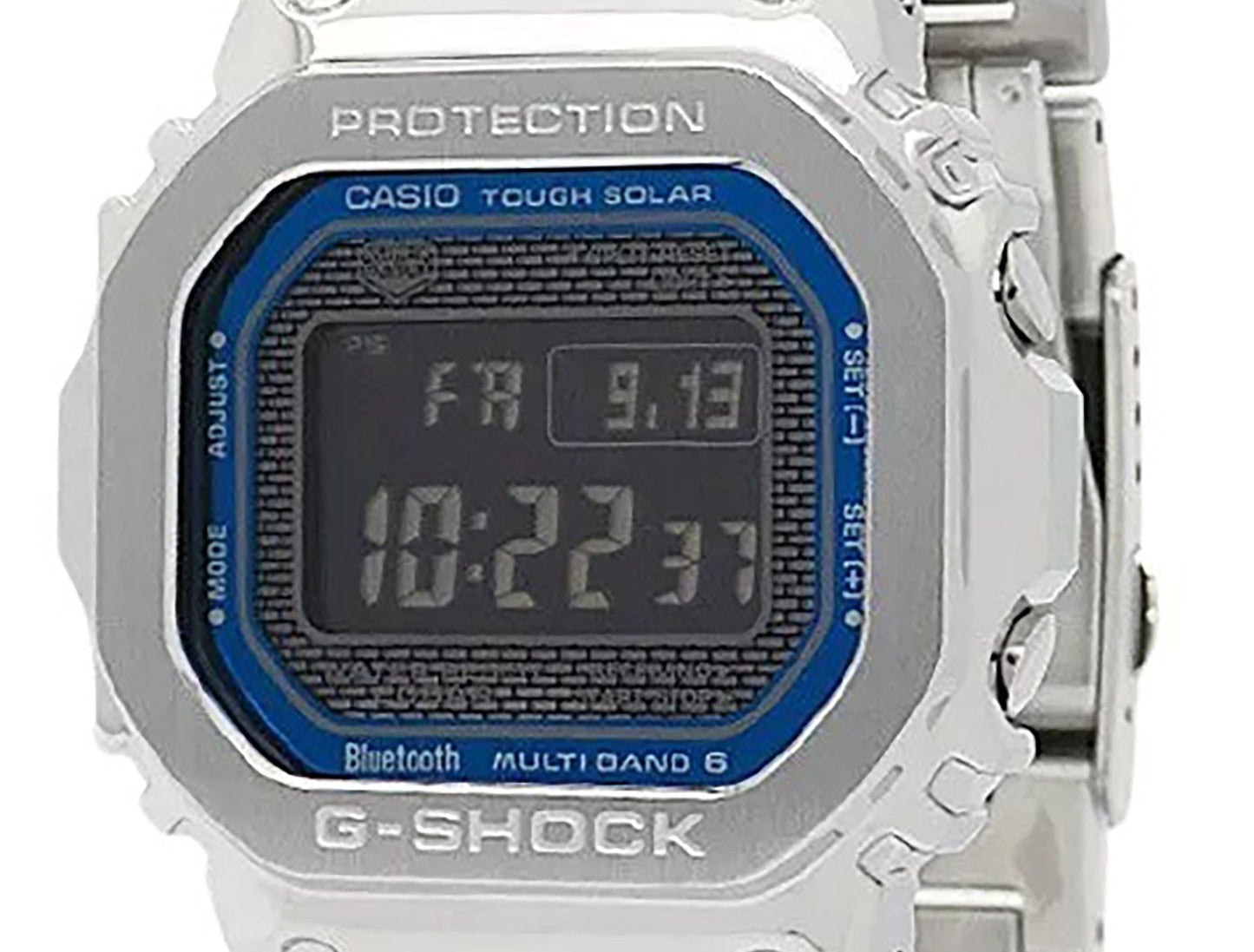 Casio G-Shock Full Metal Digital Smartphone Link Stainless Steel Tough Solar GMW-B5000D-2 200M Men's Watch
