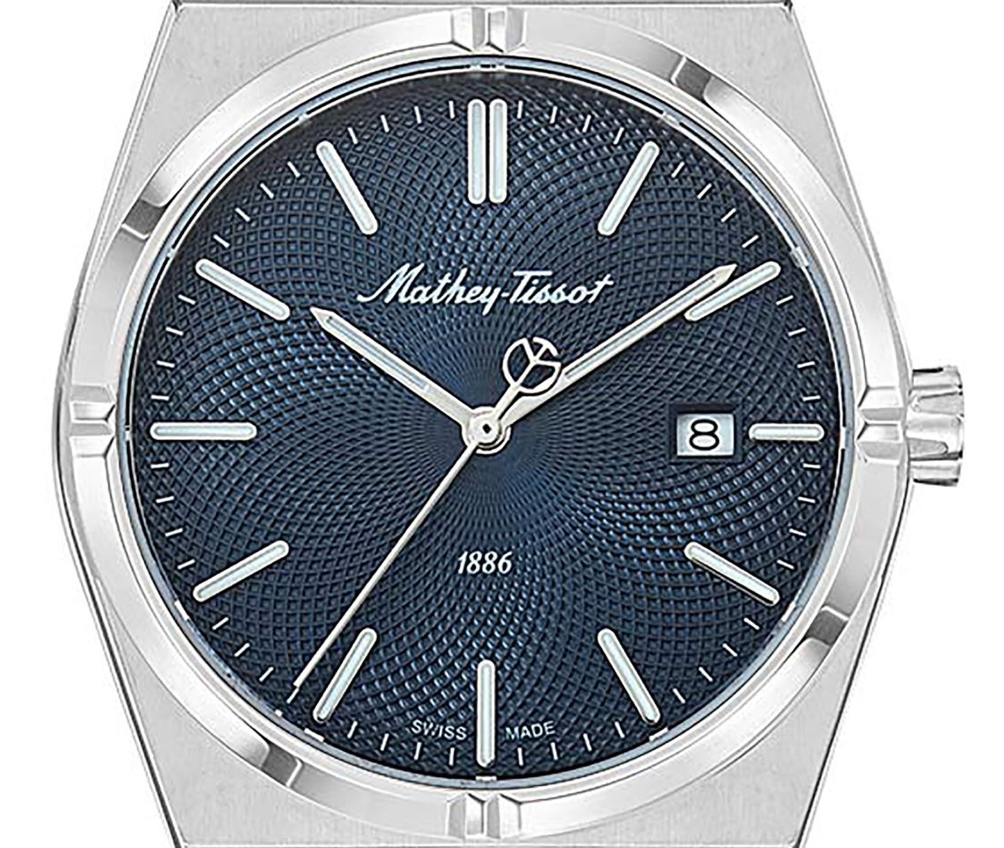 Mathey-Tissot Zeus Stainless Steel Blue Dial Quartz H118ABU Men's Watch