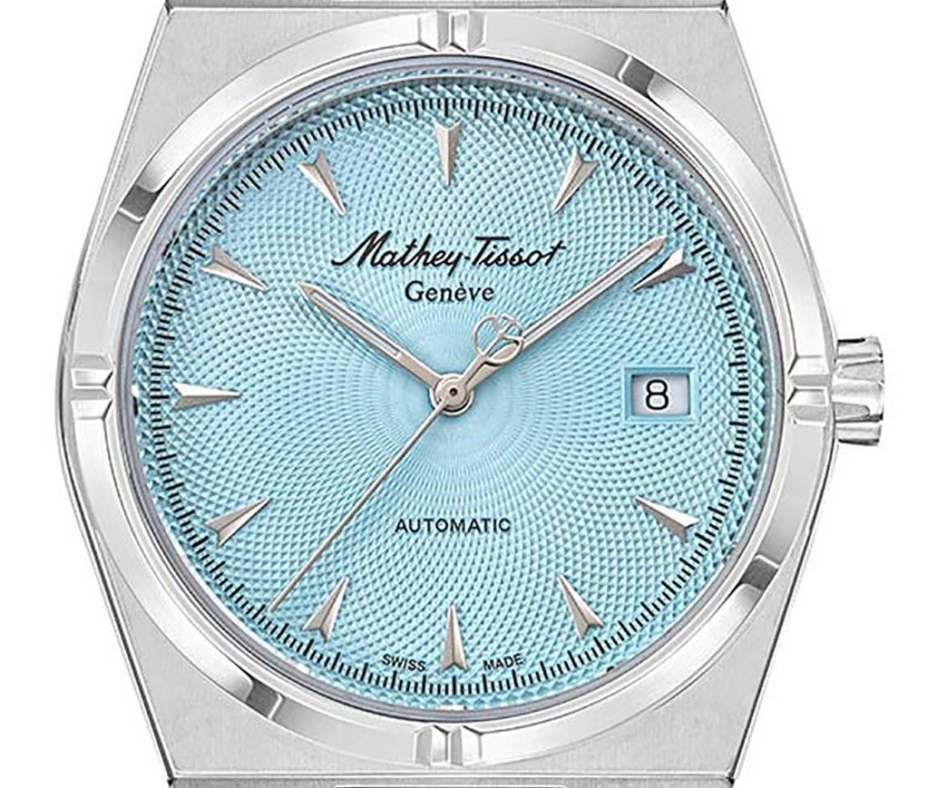 Mathey-Tissot Zeus Stainless Steel Blue Dial Automatic H118ATSK Men's Watch