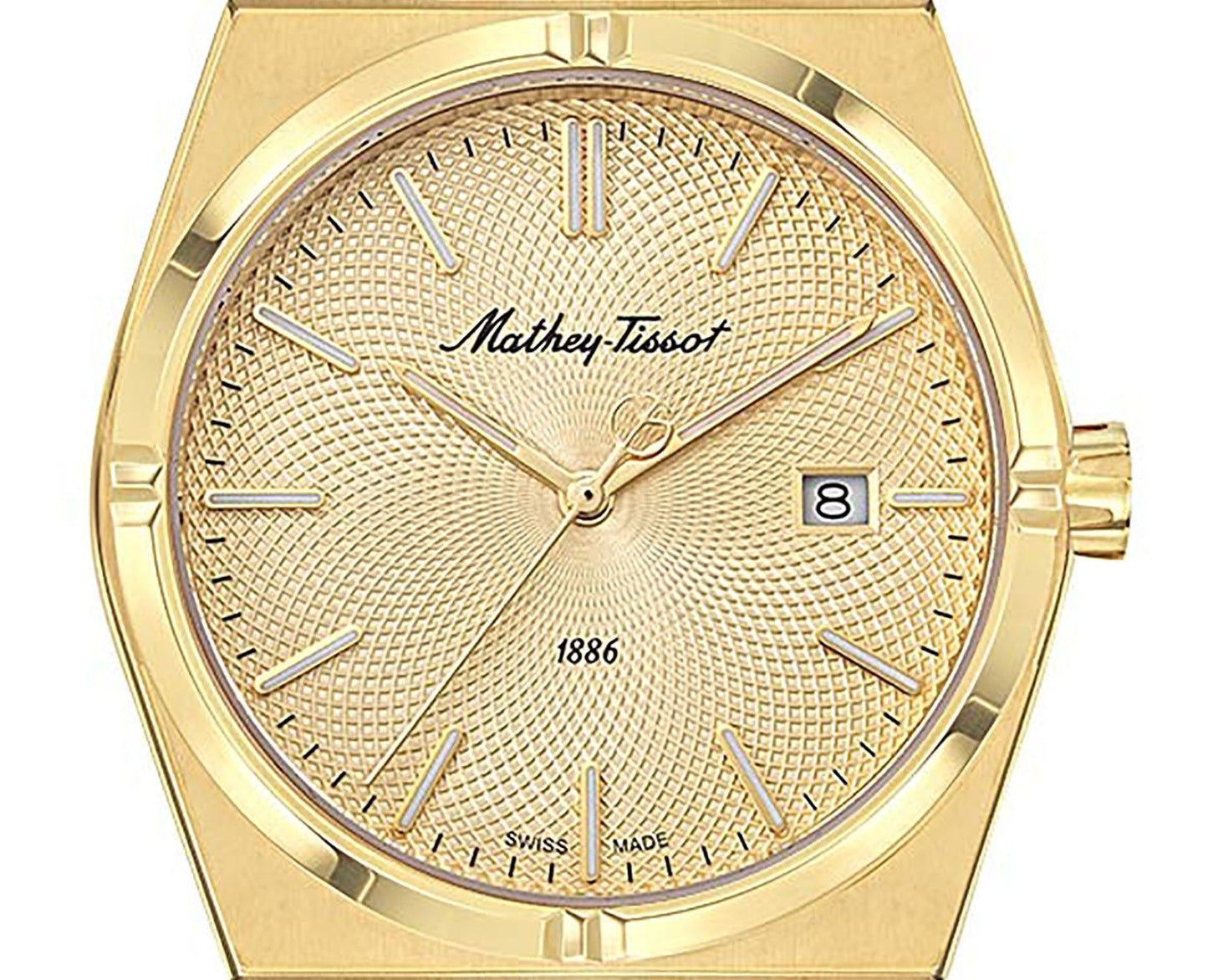 Mathey-Tissot Zeus Gold Tone Stainless Steel Champagne Dial Quartz H118PDI Men's Watch