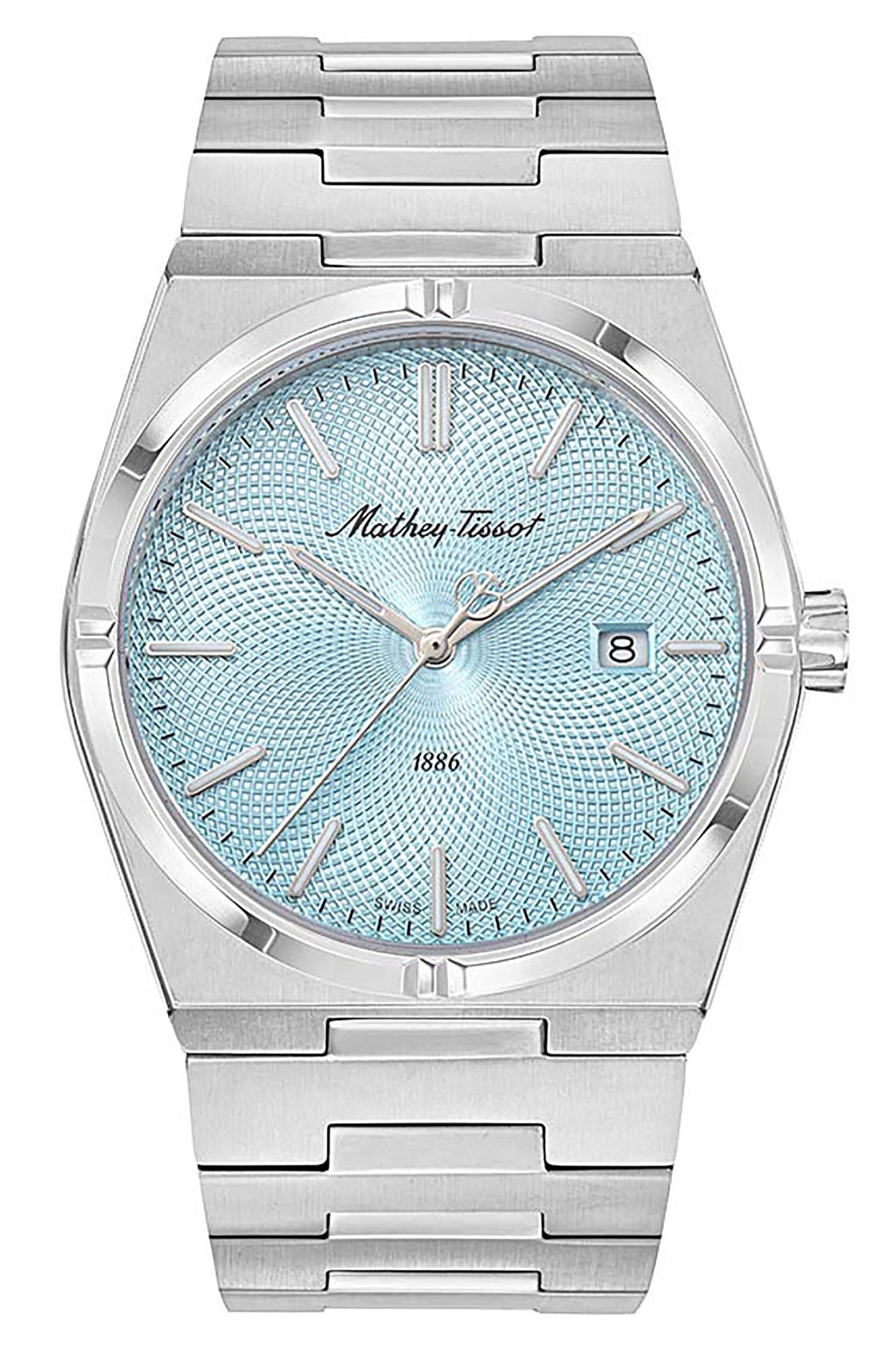 Mathey-Tissot Zeus Stainless Steel Blue Dial Quartz H118SK Men's Watch