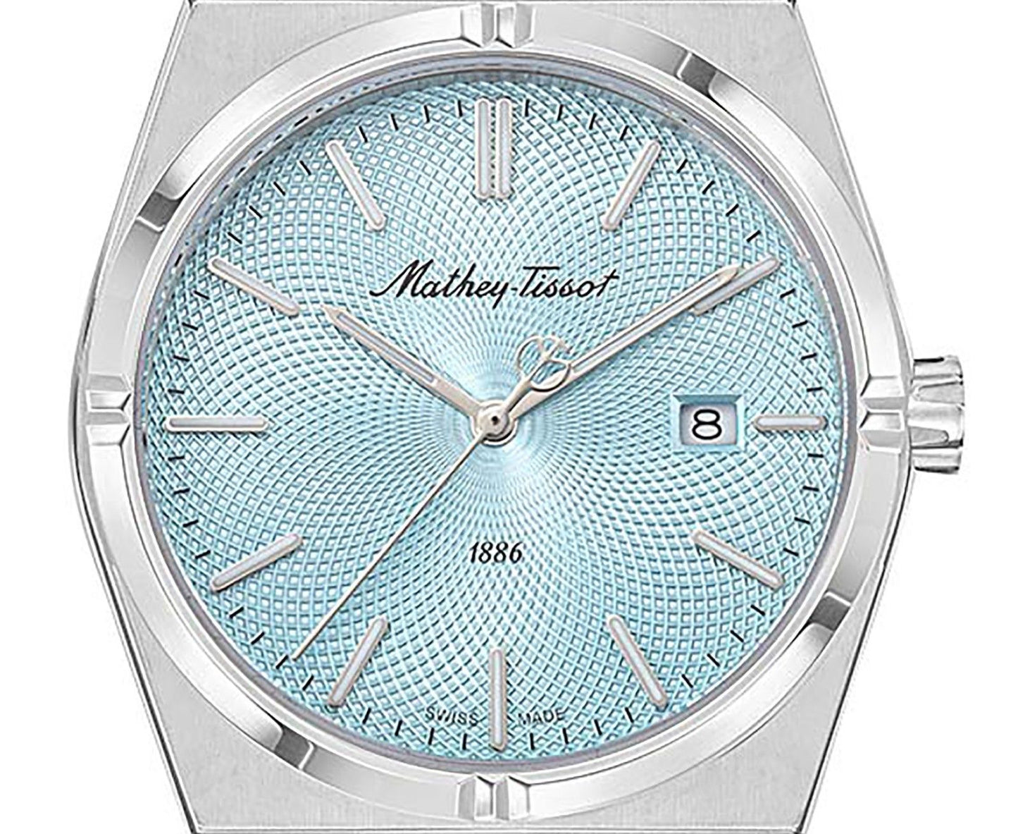 Mathey-Tissot Zeus Stainless Steel Blue Dial Quartz H118SK Men's Watch