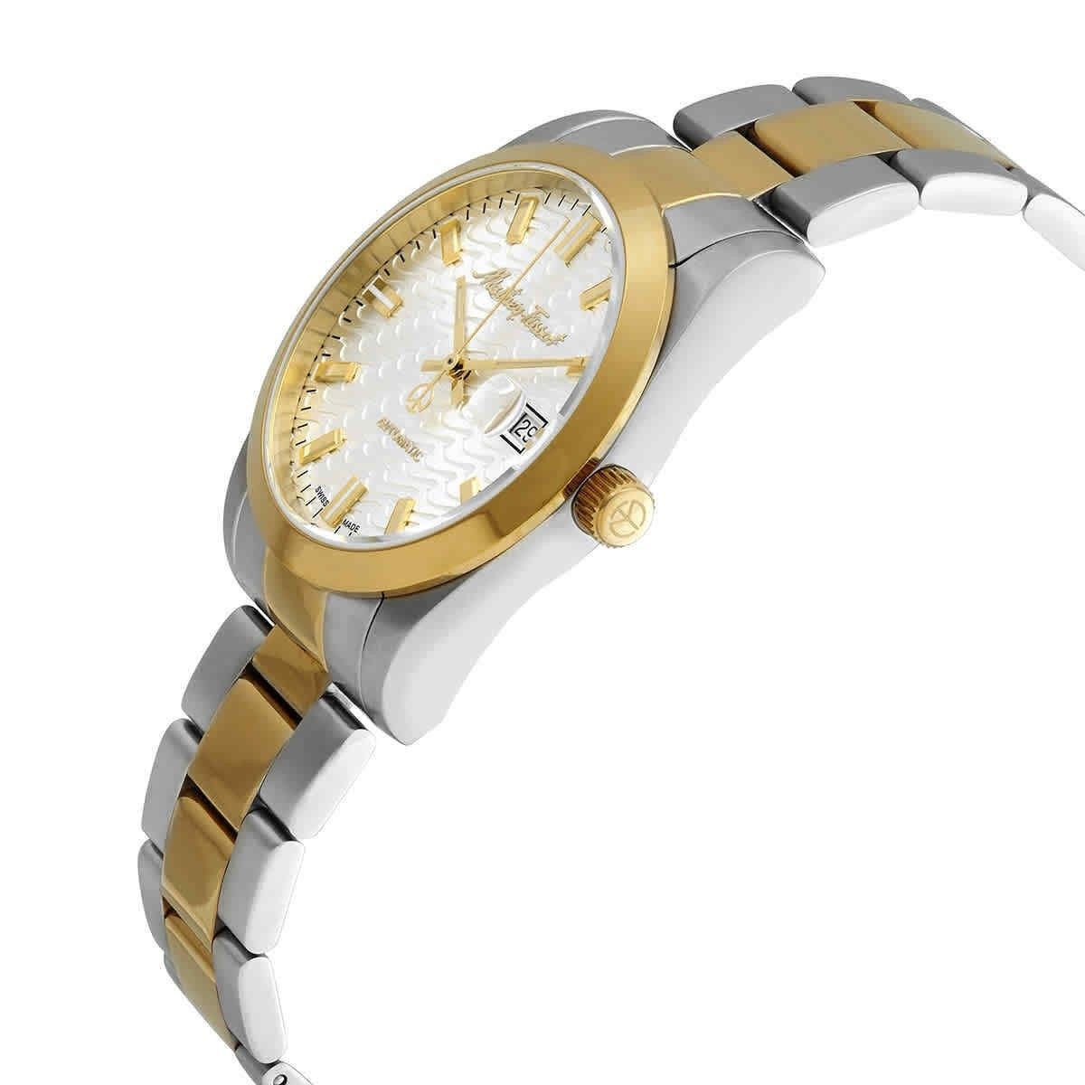 Mathey-Tissot Mathy I Two Tone Stainless Steel White Dial Automatic H1450ATBI Men's Watch