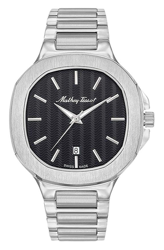 Mathey-Tissot Evasion Stainless Steel Black Dial Quartz H152AN Men's Watch