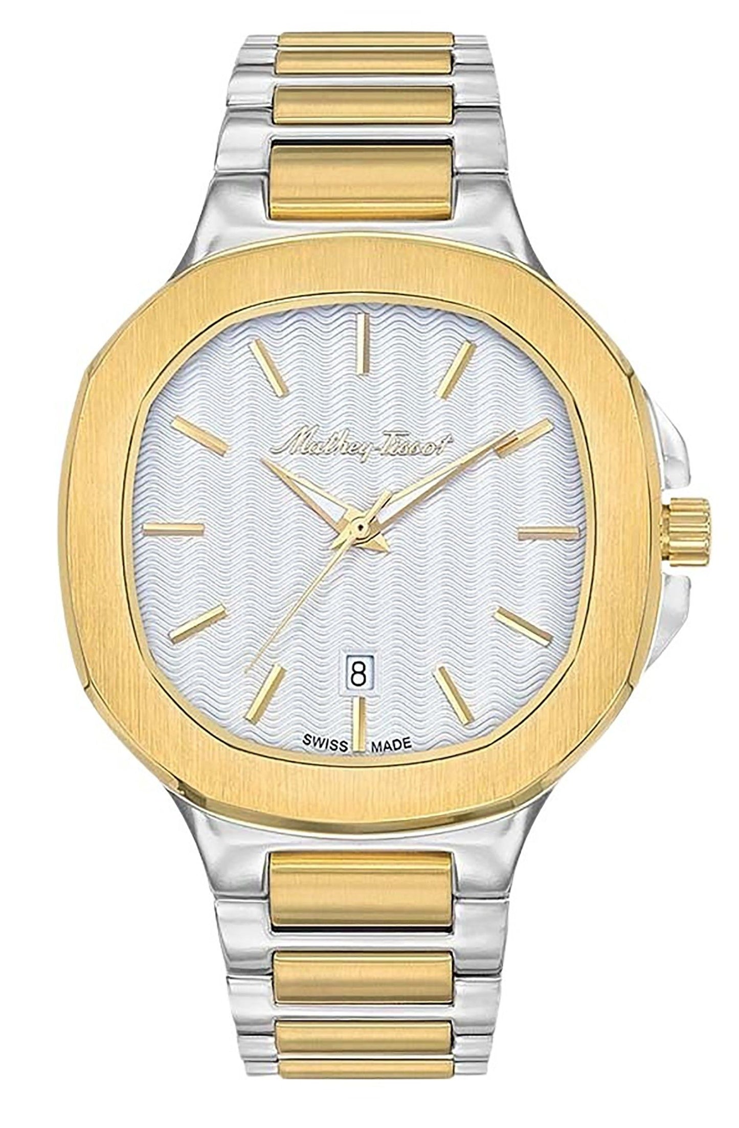 Mathey-Tissot Evasion Two Tone Stainless Steel Silver Dial Quartz H152BI Men's Watch