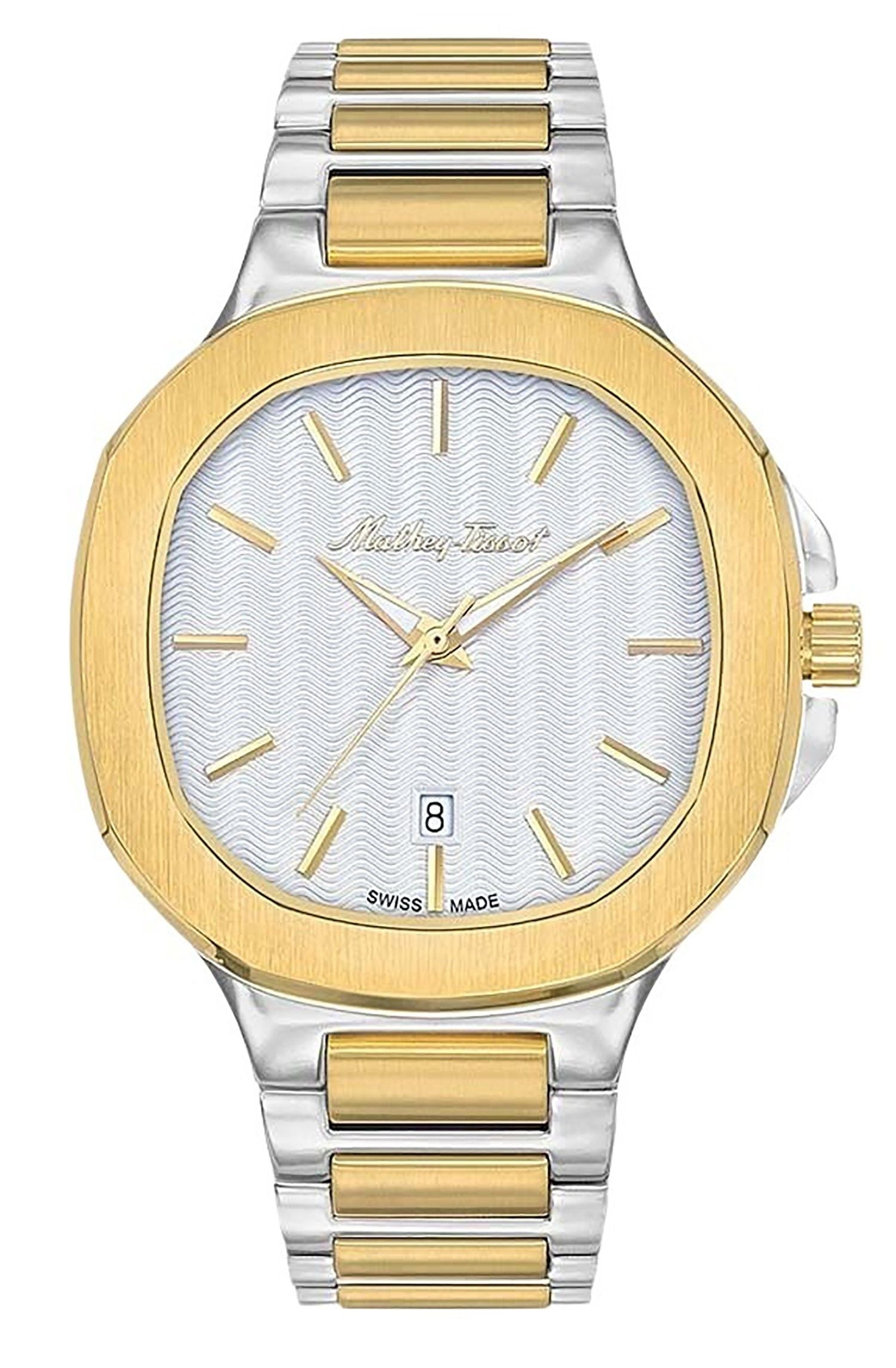 Mathey-Tissot Evasion Two Tone Stainless Steel Silver Dial Quartz H152BI Men's Watch