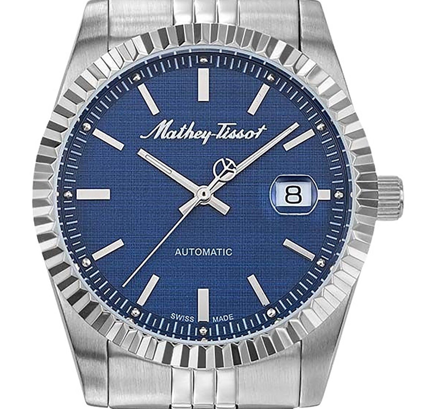 Mathey-Tissot Mathy III Stainless Steel Blue Dial Automatic H1810ATABU Men's Watch