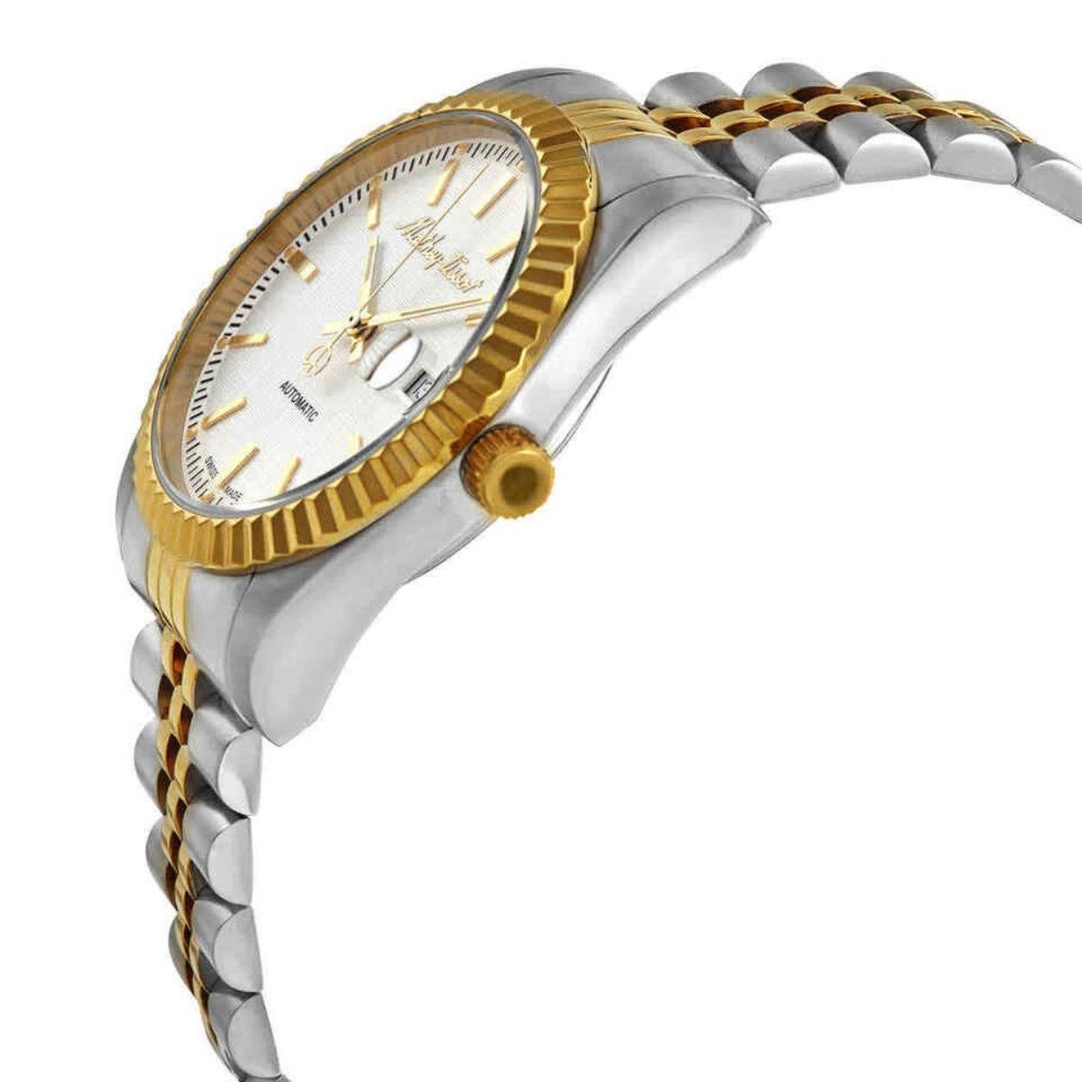 Mathey-Tissot Mathy III Automatic Two Tone Stainless Steel White Dial H1810ATBI Men's Watch