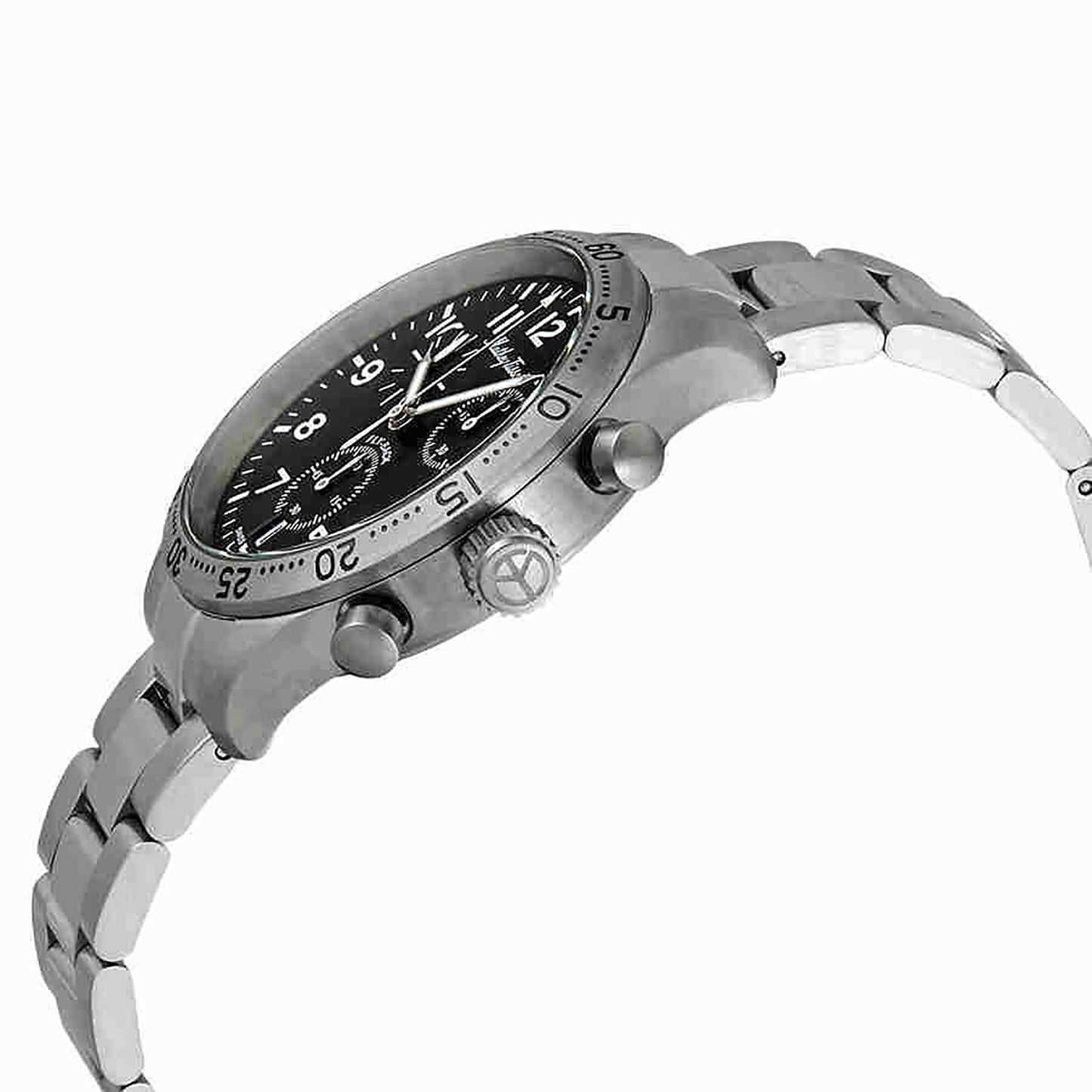 Mathey-Tissot Type 21 Flyback Chronograph Stainless Steel Black Dial Quartz H1821CHANG Men's Watch