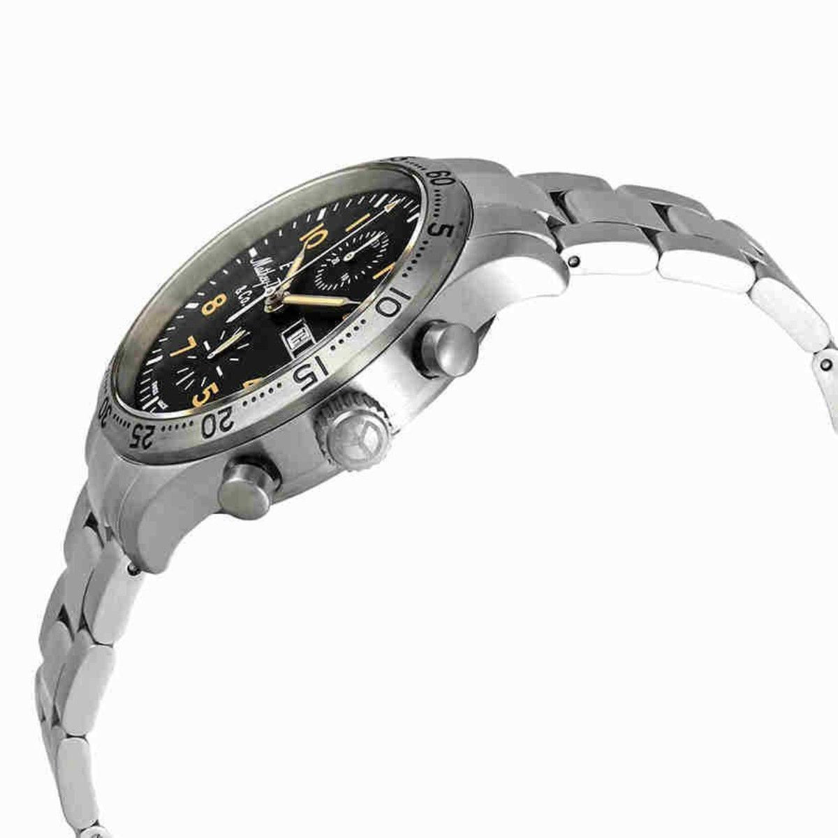 Mathey-Tissot Type 21 Chronograph Stainless Steel Black Dial Automatic H1821CHATNO Men's Watch