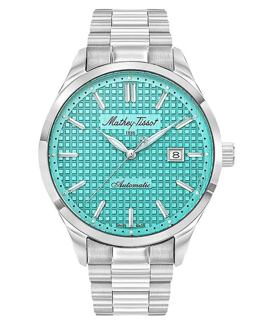 Mathey-Tissot Urban Stainless Steel Turquoise Dial Automatic H411ATIF Men's Watch