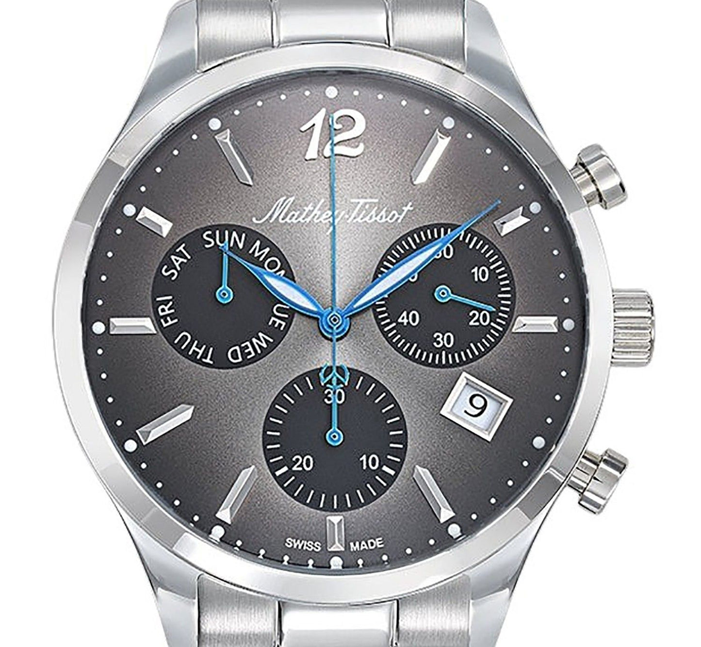 Mathey-Tissot Urban Chrono Stainless Steel Black Dial Quartz H411CHAN Men's Watch