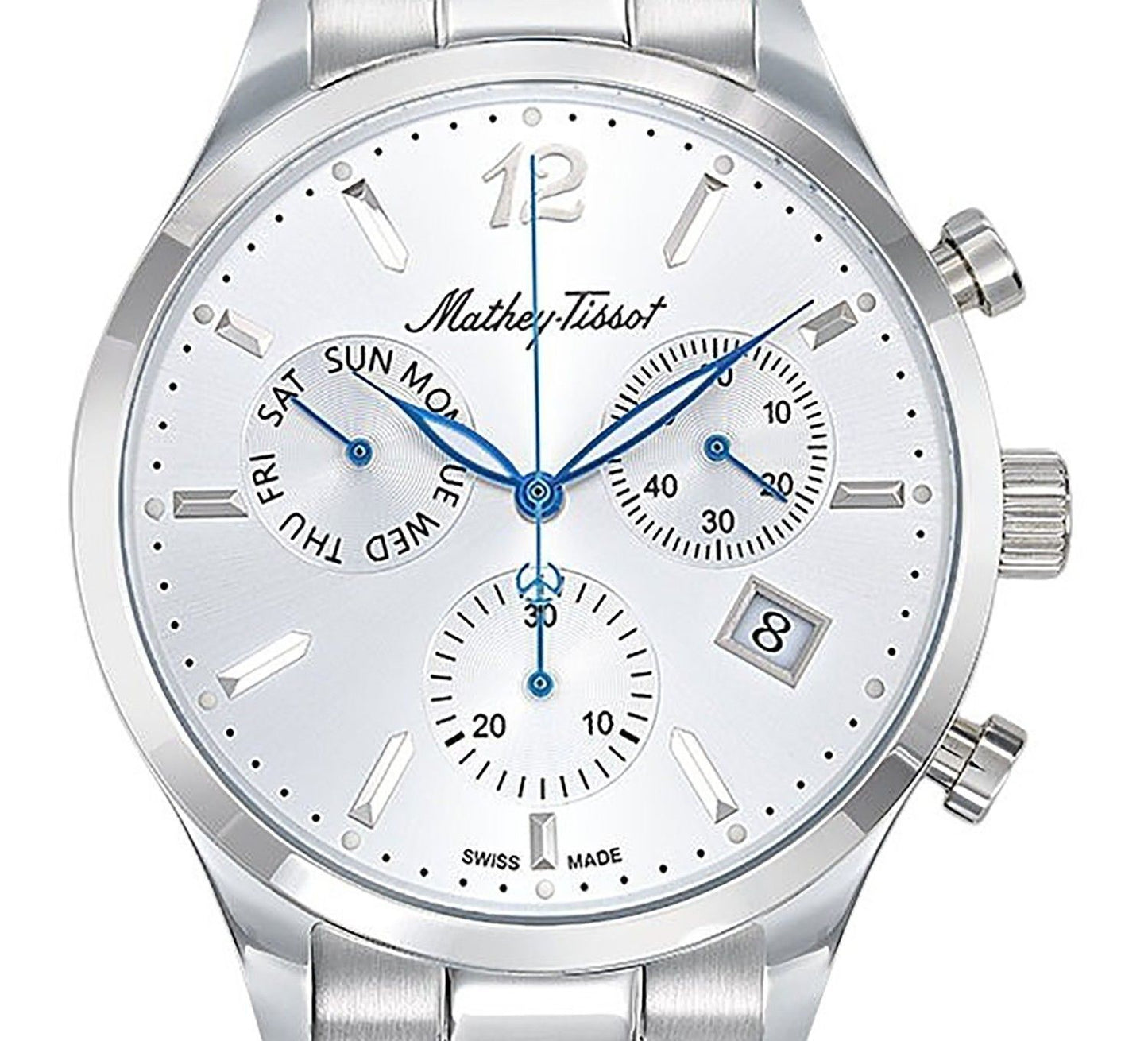 Mathey-Tissot Urban Chrono Stainless Steel Silver Dial Quartz H411CHAS Men's Watch
