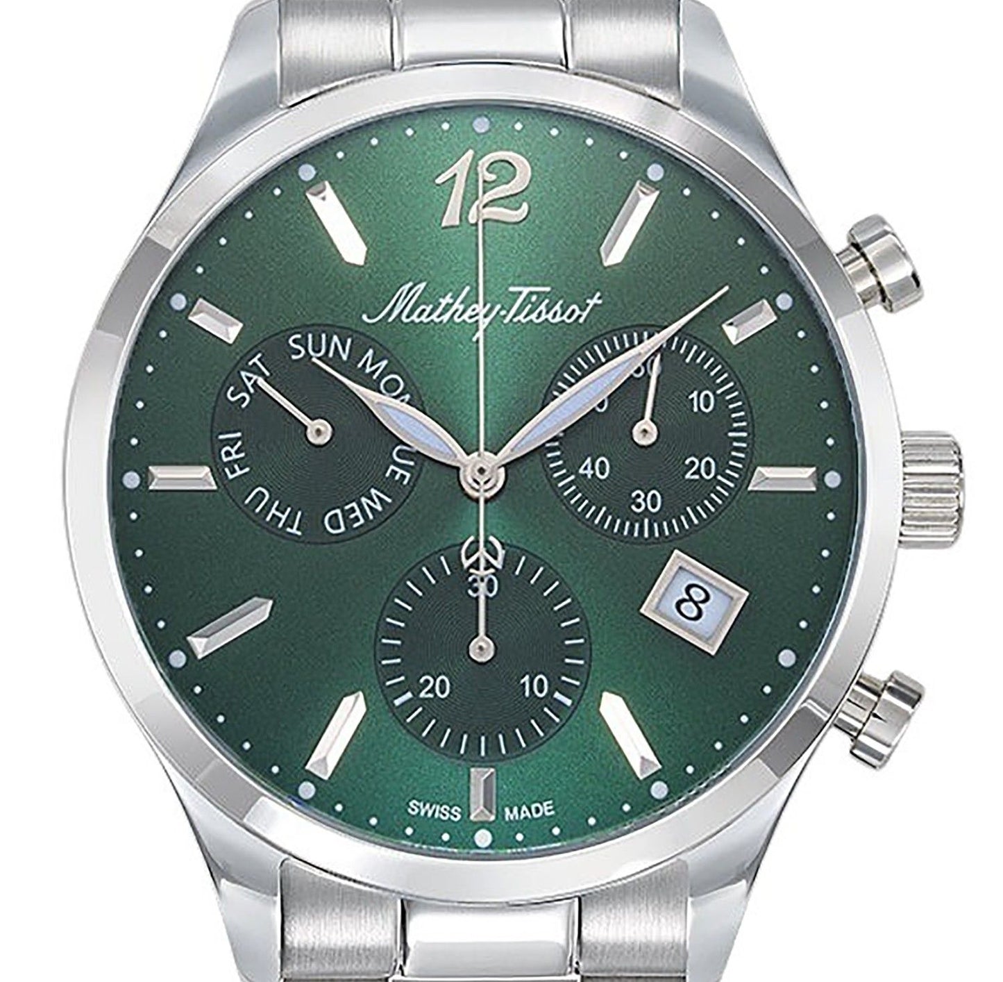 Mathey-Tissot Urban Chrono Stainless Steel Green Dial Quartz H411CHAV Men's Watch