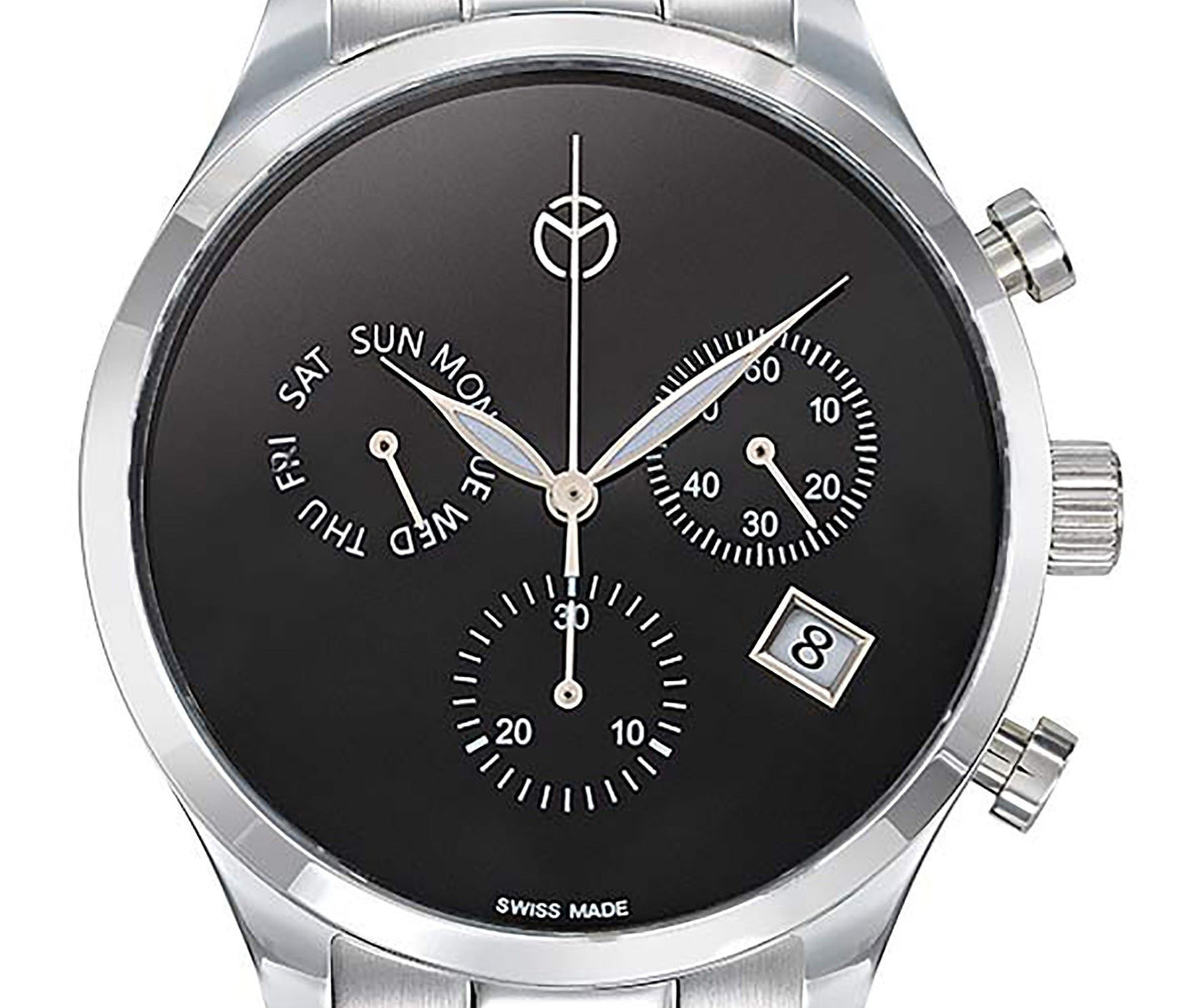 Mathey-Tissot Urban Chronograph Stainless Steel Black Dial Quartz H411CHNM Men's Watch