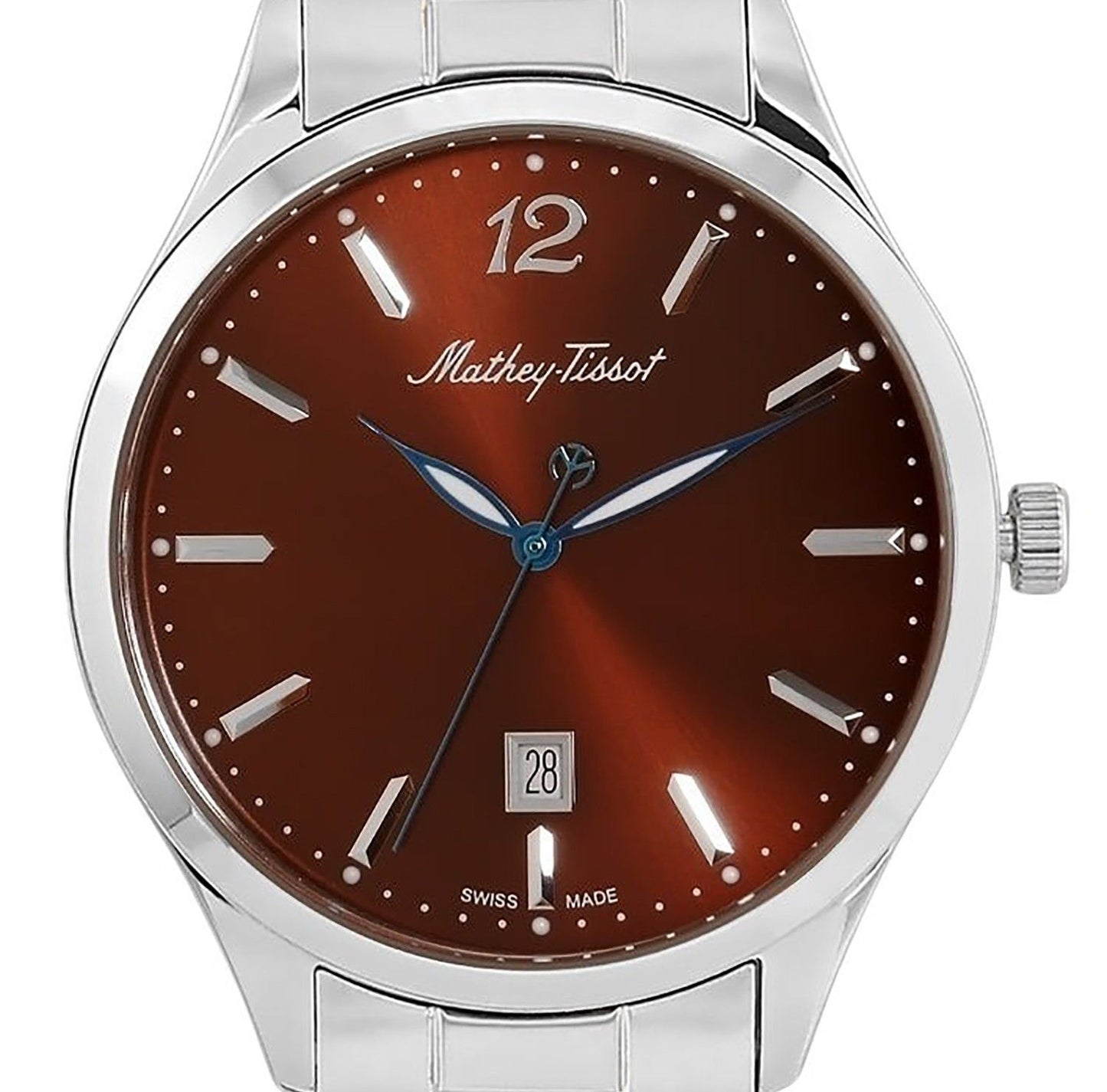 Mathey-Tissot Urban Metal Brown Dial Quartz H411MAM Men's Watch
