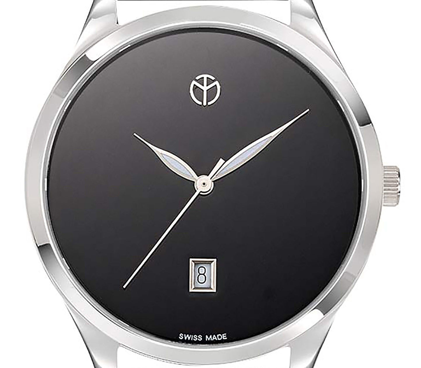 Mathey-Tissot Urban Leather Strap Black Dial Quartz H411NM Men's Watch