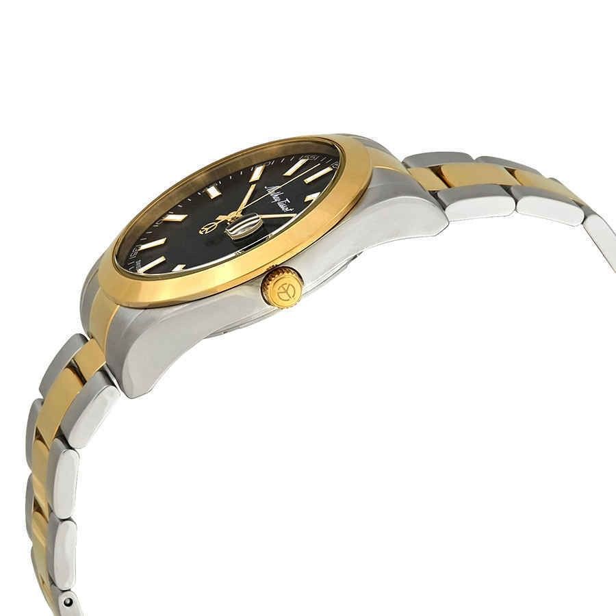 Mathey-Tissot Mathy I Two Tone Stainless Steel Black Dial Quartz H450BN Men's Watch