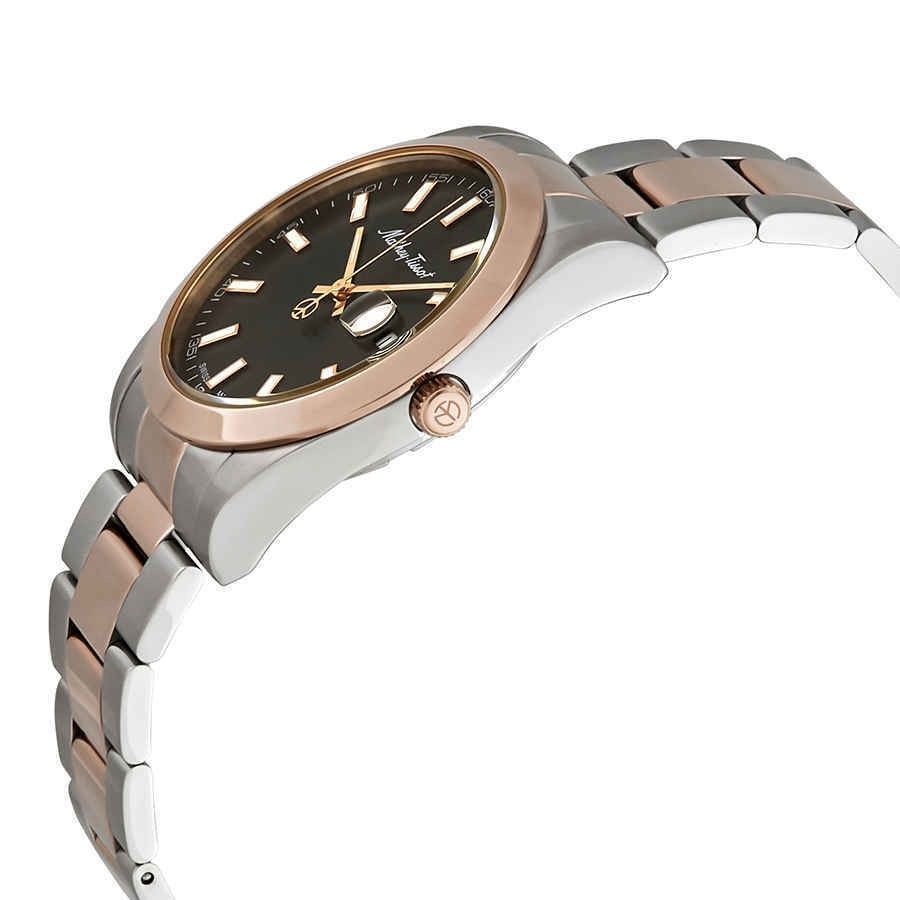 Mathey-Tissot Mathy I Two Tone Stainless Steel Black Dial Quartz H450RN Men's Watch