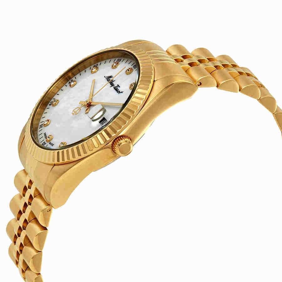 Mathey-Tissot Mathy II Gold Tone Stainless Steel Mother Of Pearl Dial Quartz H710PI Men's Watch