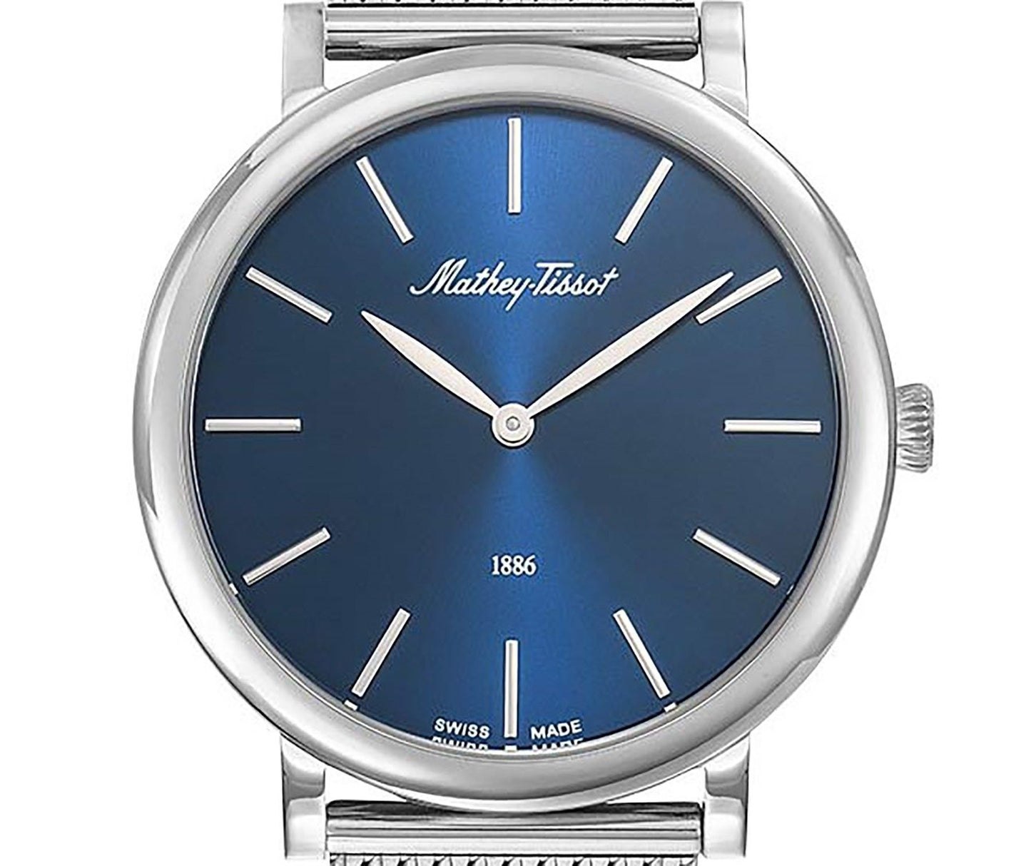 Mathey-Tissot Monsoon Stainless Steel Blue Dial Quartz H7916ABU Men's Watch