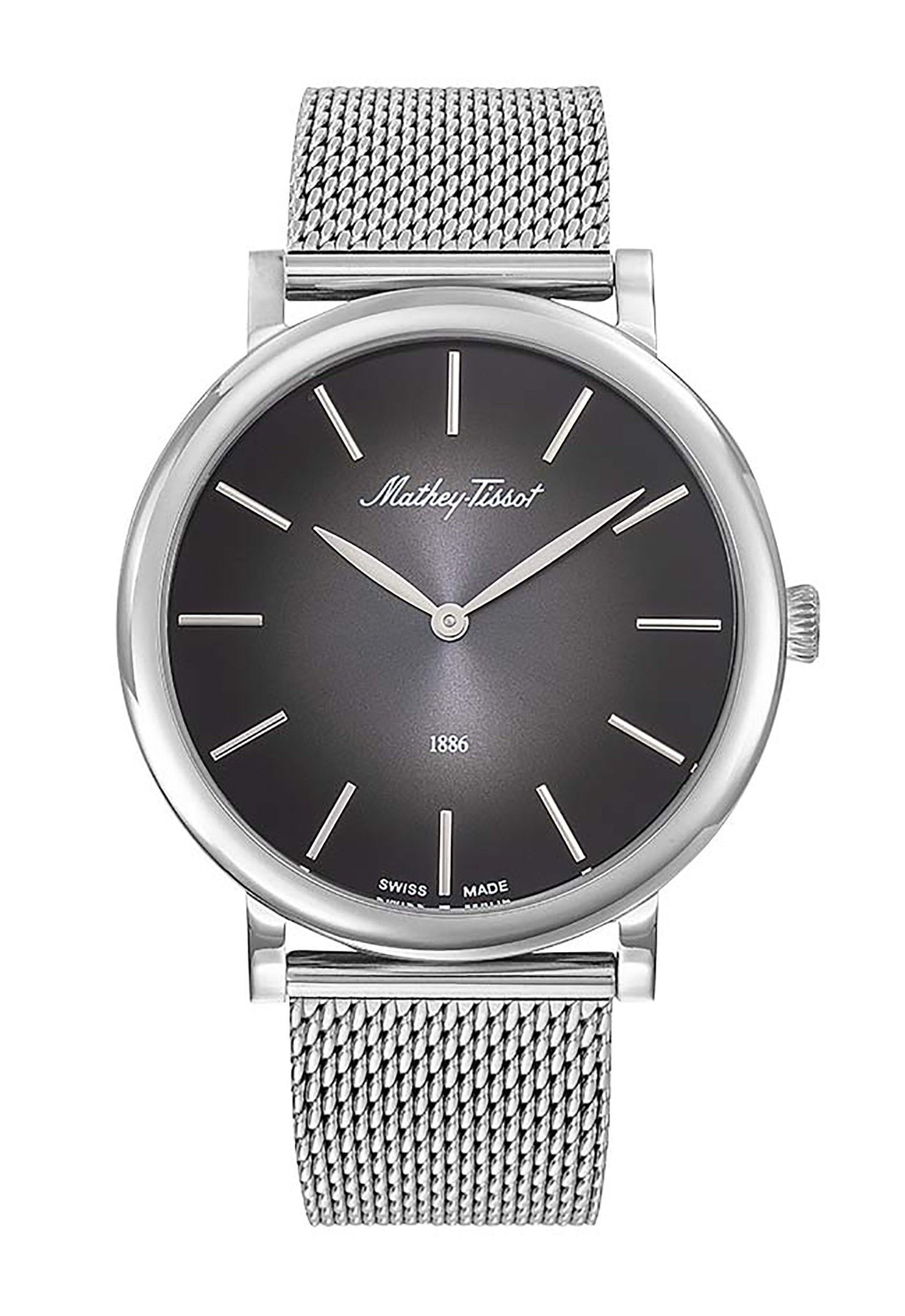 Mathey-Tissot Monsoon Stainless Steel Black Dial Quartz H7916AN Men's Watch