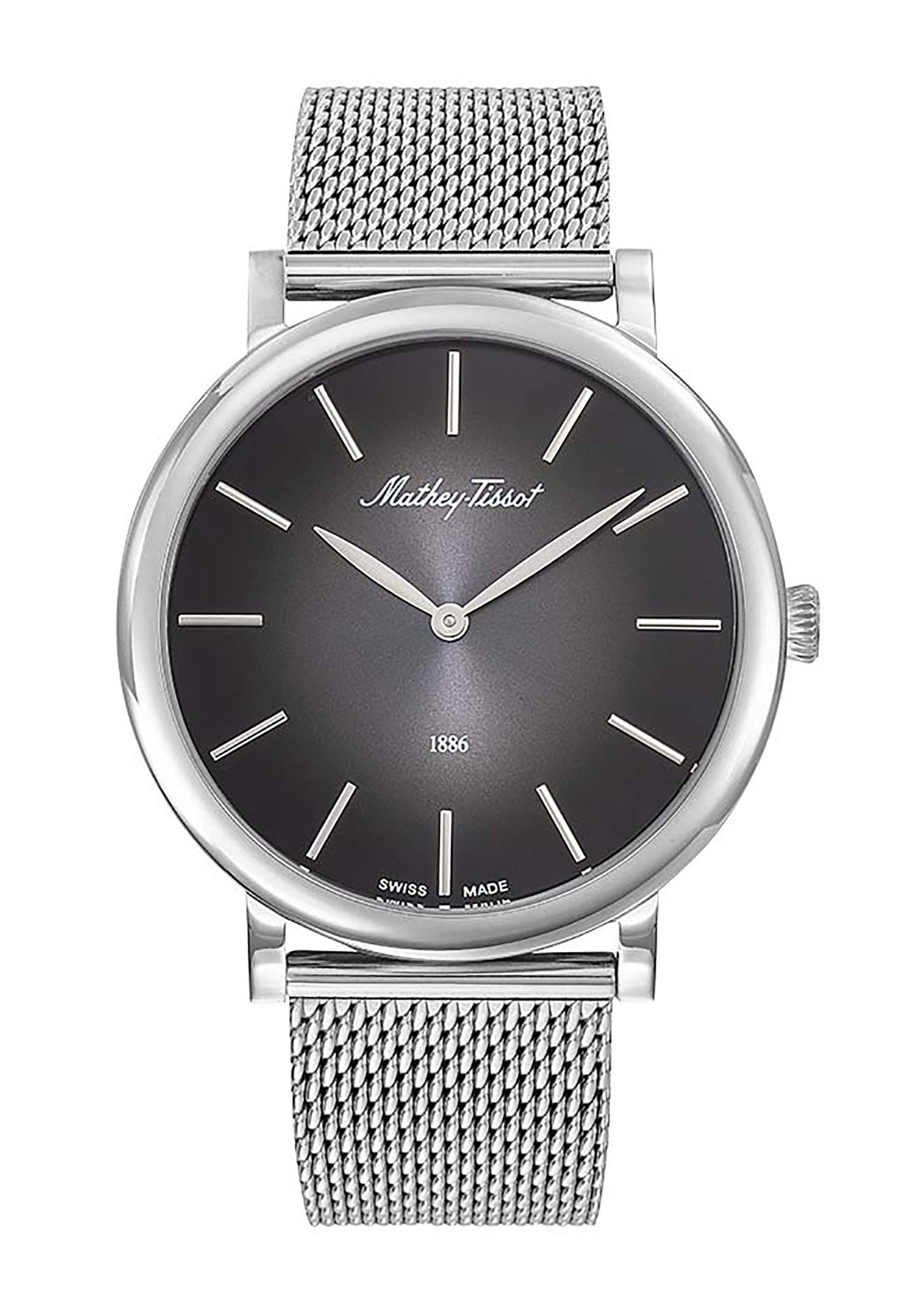 Mathey-Tissot Monsoon Stainless Steel Black Dial Quartz H7916AN Men's Watch