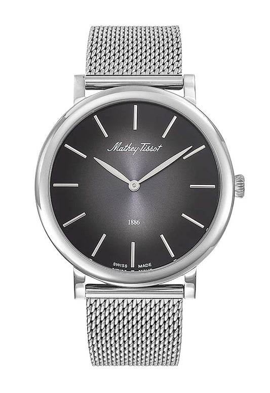 Mathey-Tissot Monsoon Stainless Steel Black Dial Quartz H7916AN Men's Watch