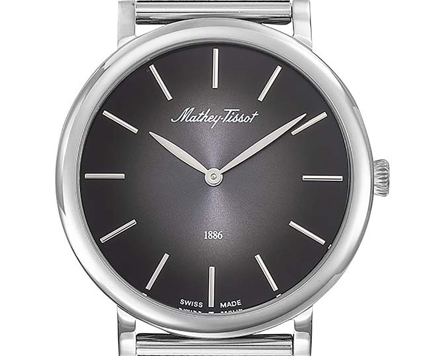 Mathey-Tissot Monsoon Stainless Steel Black Dial Quartz H7916AN Men's Watch