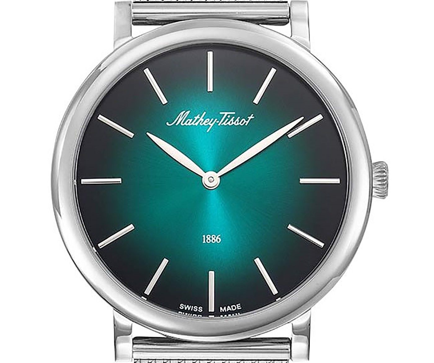 Mathey-Tissot Monsoon Stainless Steel Green Dial Quartz H7916AV Men's Watch