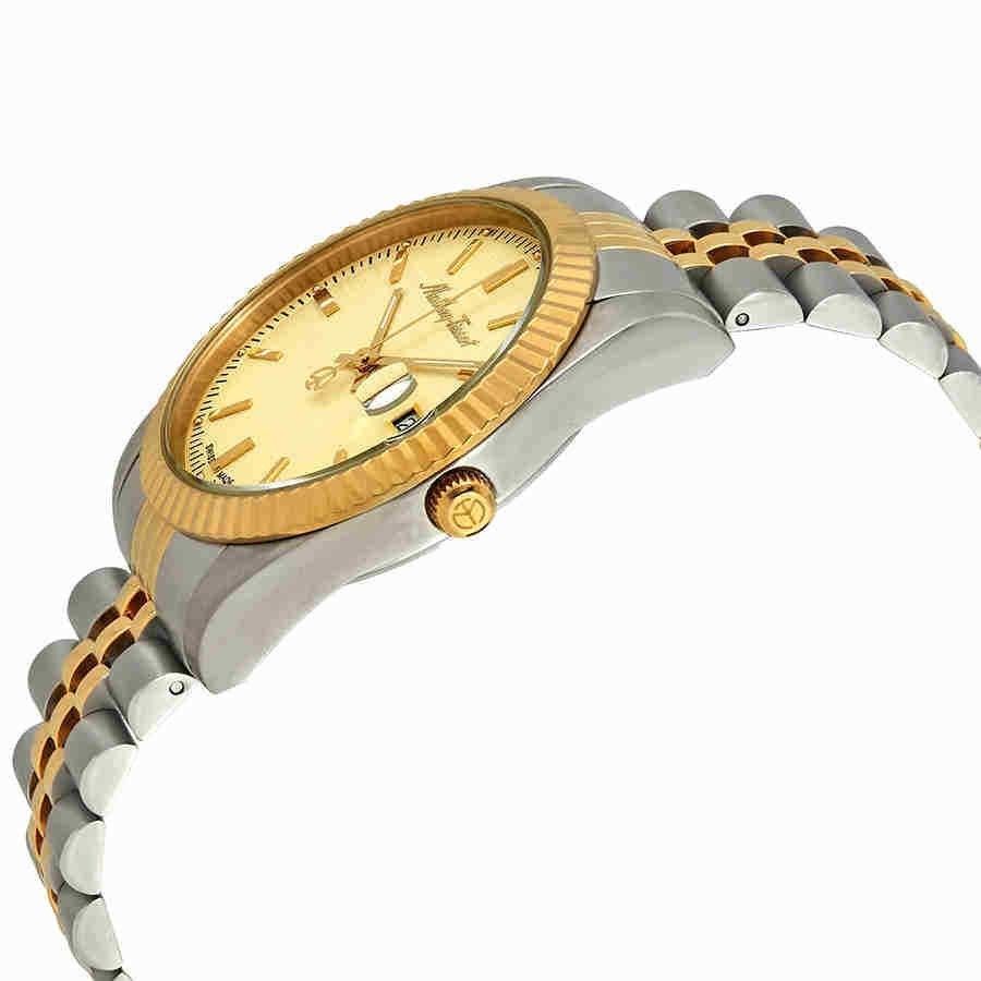Mathey-Tissot Mathy III Two Tone Stainless Steel Gold Dial Quartz H810BDI Men's Watch