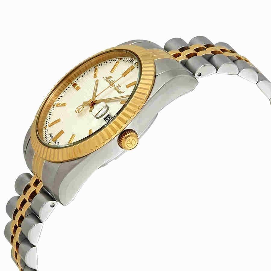 Mathey-Tissot Mathy III Two Tone Stainless Steel White Dial Quartz H810BI Men's Watch
