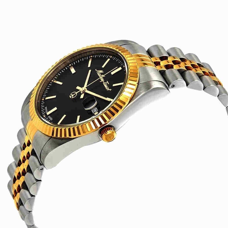 Mathey-Tissot Mathy III Two Tone Stainless Steel Black Dial Quartz H810BN Men's Watch