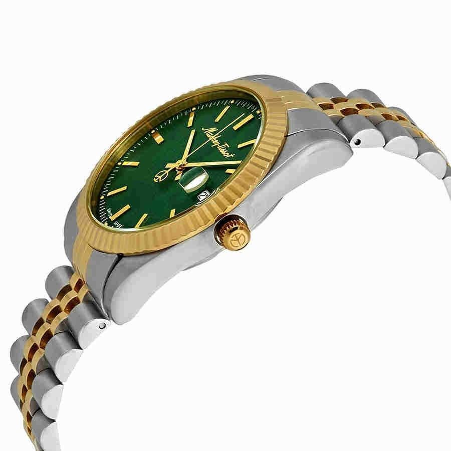 Mathey-Tissot Mathy III Two Tone Stainless Steel Green Dial Quartz H810BV Men's Watch