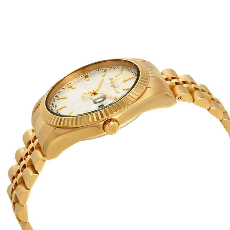 Mathey-Tissot Mathy III Gold Tone Stainless Steel White Dial Quartz H810PI Men's Watch
