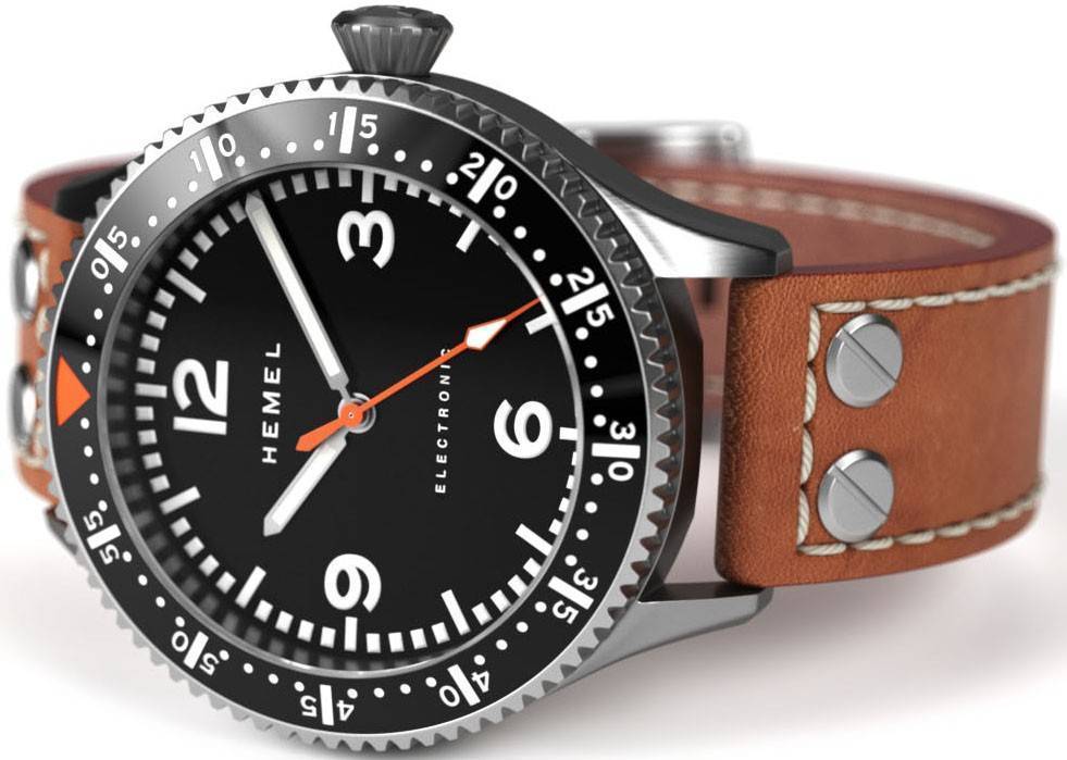 Hemel Stratus Matte Black With Super-LumiNova Dial Quartz HF6 100M Men's Watch