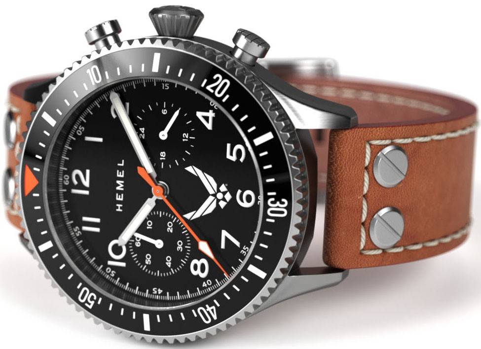 Hemel USAF Special Edition Specialist Black With Super-LumiNova C3 Dial Quartz HFUSAF1-01 100M Men's Watch