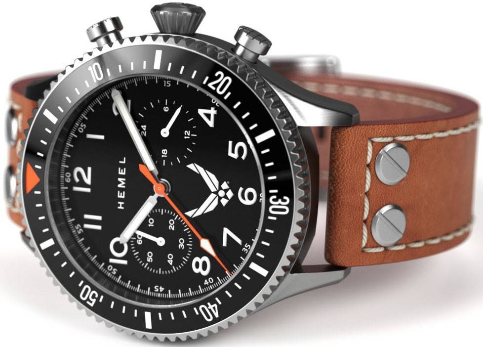 Hemel USAF Special Edition Mach Speed Black With Super-LumiNova C3 Dial Quartz HFUSAF1-02 100M Men's Watch