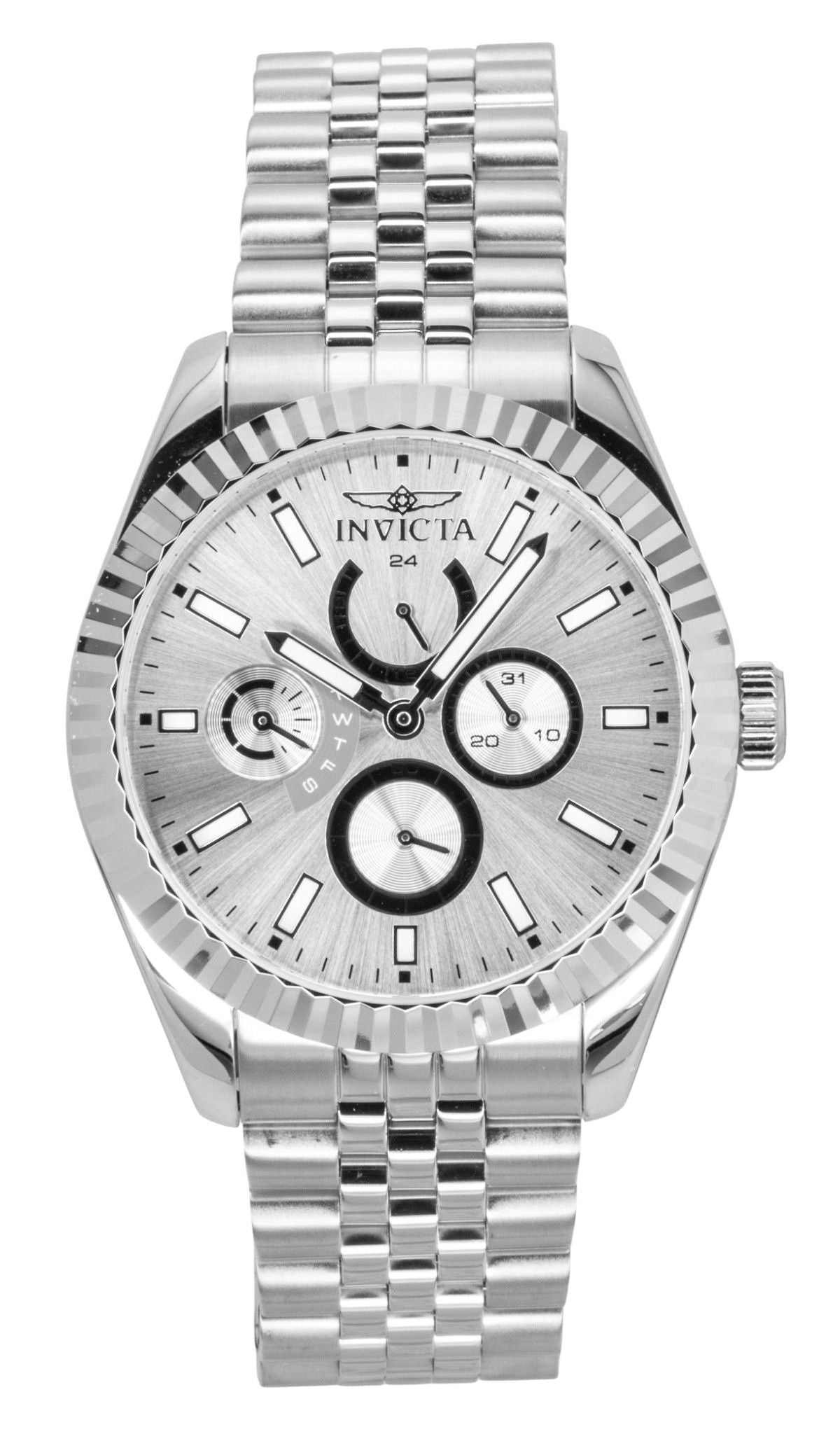 Invicta Specialty GMT Stainless Steel Silver Dial Quartz 49534 Men's Watch
