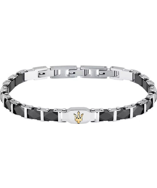 Maserati Steel And Ceramic Bracelet JM424ATZ44 For Men