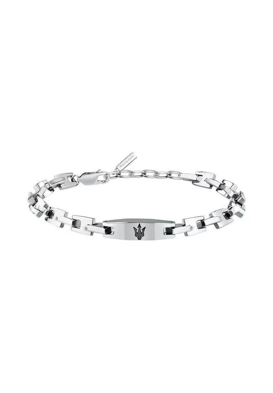 Maserati Jewels Silver Tone Stainless Steel Bracelet JM425AVD106 For Men
