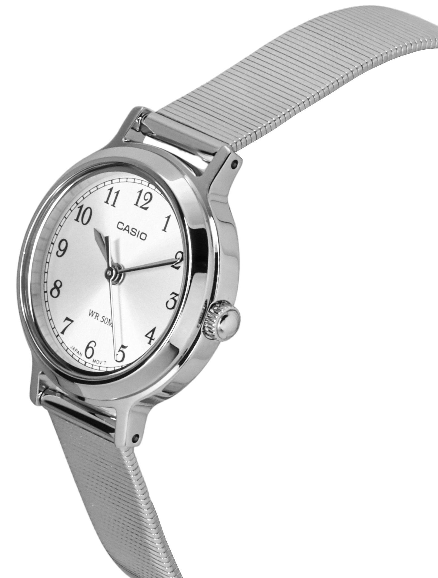 Casio Standard Analog Stainless Steel Silver Dial Quartz LTP-B170D-7BV Women's Watch