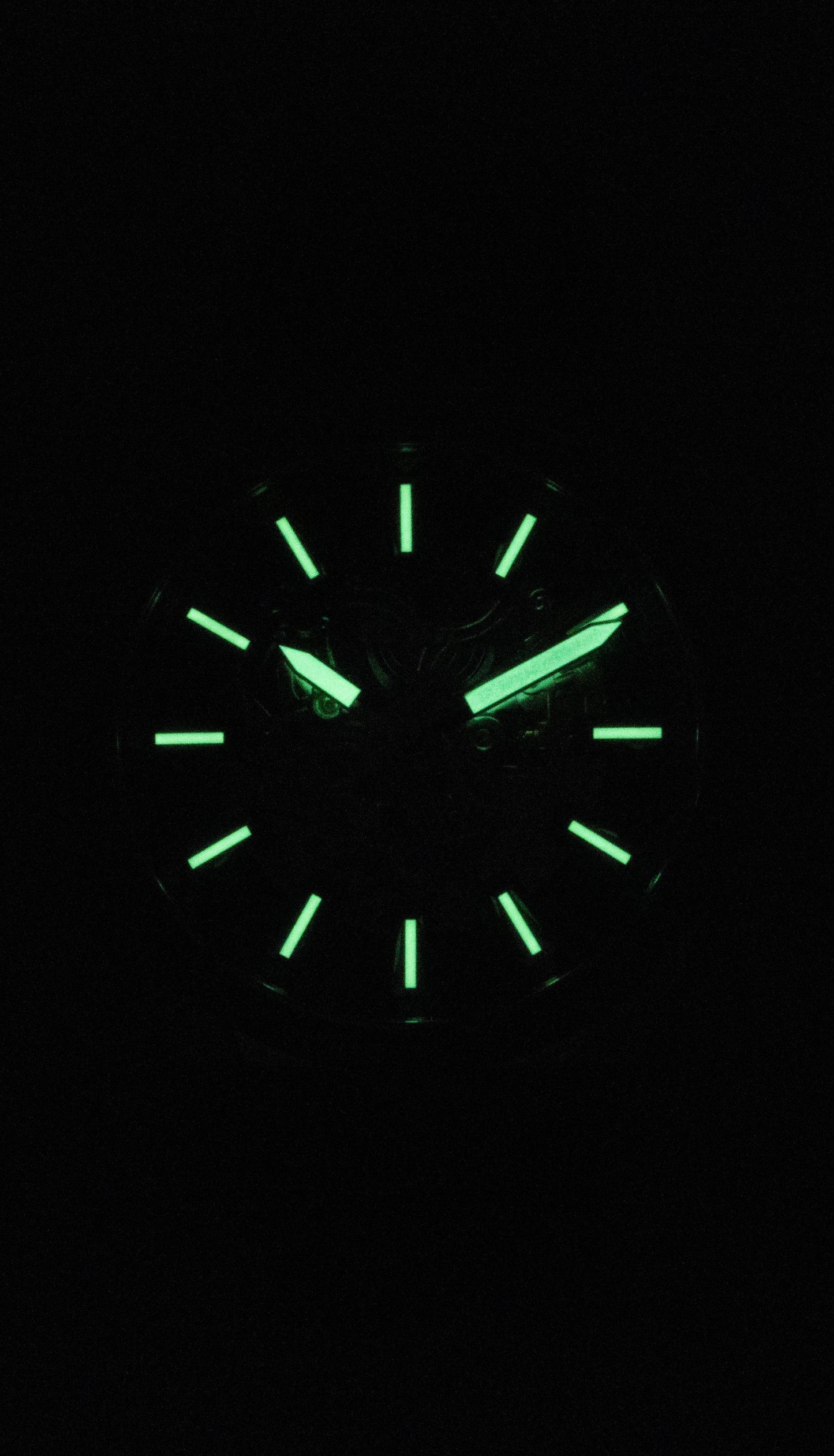Fossil Everett Brown Leather Strap Green Skeleton Dial Automatic ME3261 Men's Watch