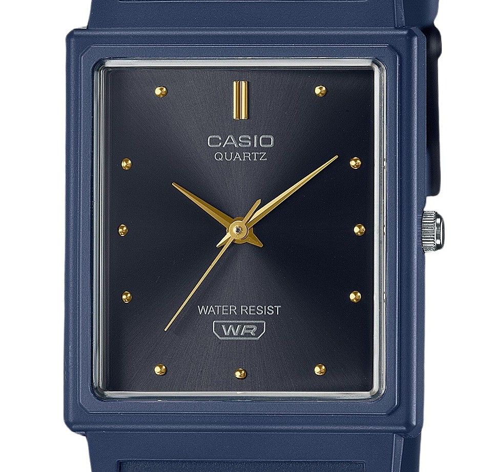 Casio POP Analog Dark Blue Resin Strap Black Dial Quartz MQ-38UC-2A1 Women's Watch