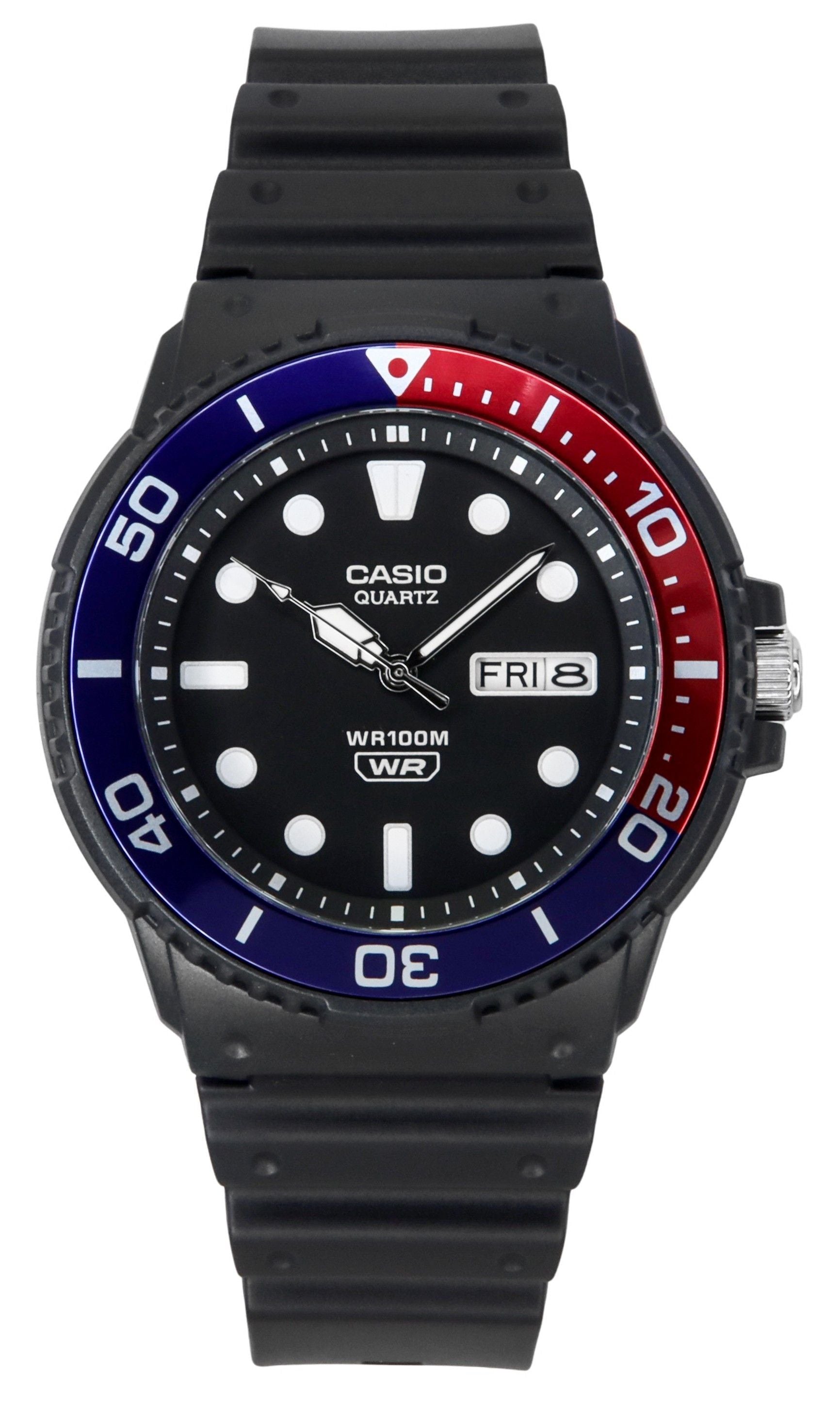 Casio Standard Analog Resin Strap Black Dial Quartz MRW-230H-1E2V 100M Men's Watch