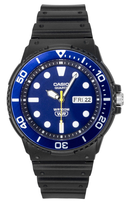 Casio Analog Resin Strap Blue Dial Quartz MRW-230H-2EV 100M Men's Watch