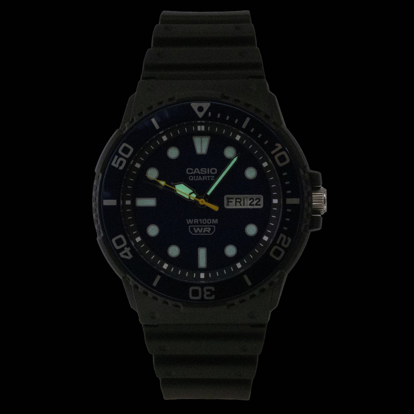 Casio Analog Resin Strap Blue Dial Quartz MRW-230H-2EV 100M Men's Watch